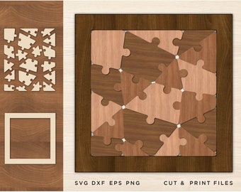 Puzzle svg, jigsaw , 3D Geometric Puzzle, SVG by layers, Cricut DIY, Laser, Cnc, laser svg , Wood Puzzle, Cricut DIY, Laser cut, Cnc plan
