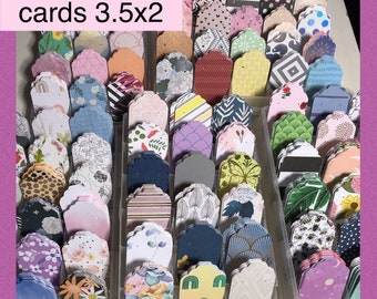 50pc assorted earring display cards size 3.5x2