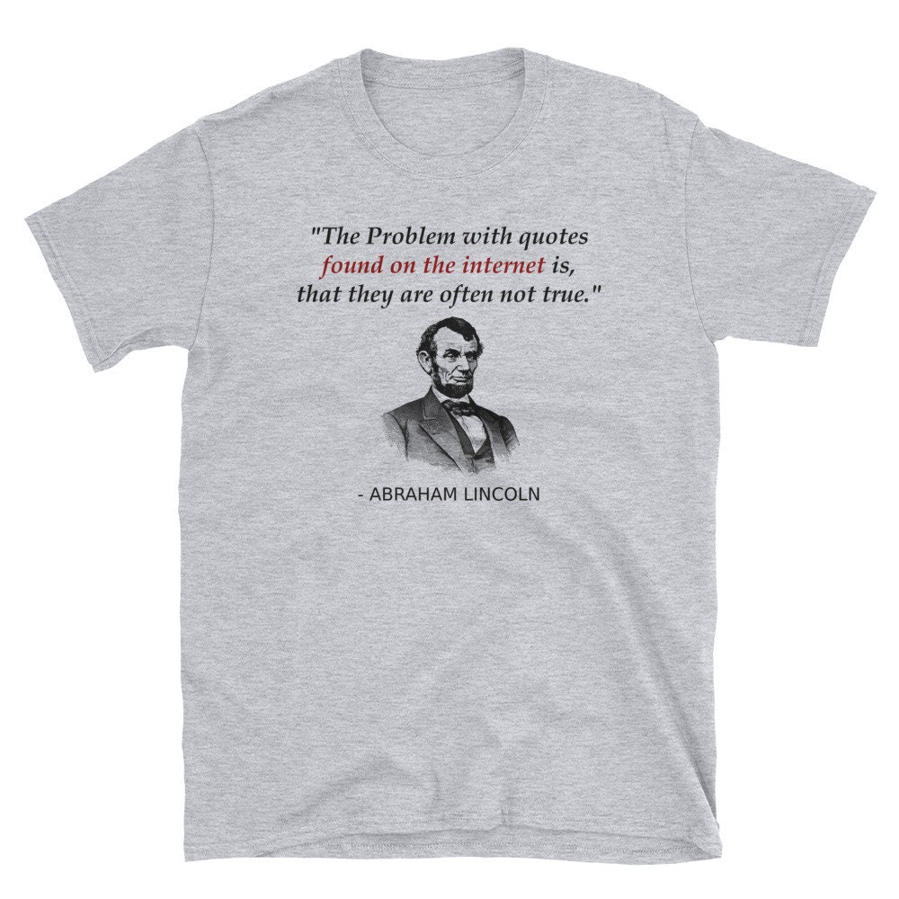Funny Abraham Lincoln History Teacher Shirt Gift Verify Etsy