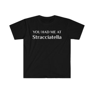 You Had Me At Stracciatella Funny Italian Ice Cream Gelato Fan T-Shirt Stracciatella Lover Gift Dark Chocolate Lombardy Icecream Tee Shirt