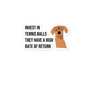 Pegatina divertida de asesor financiero contable de perros, finanzas, economía, profesor, especialidad, estudiante, regalo, inversión financiera, gestión de cartera