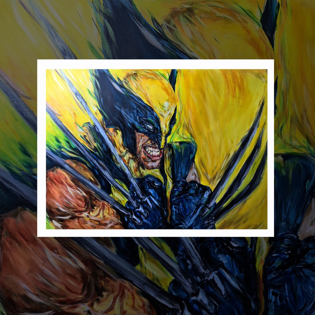 Wolverine the Wolf Within Original Acrylic Painting Print Original ...