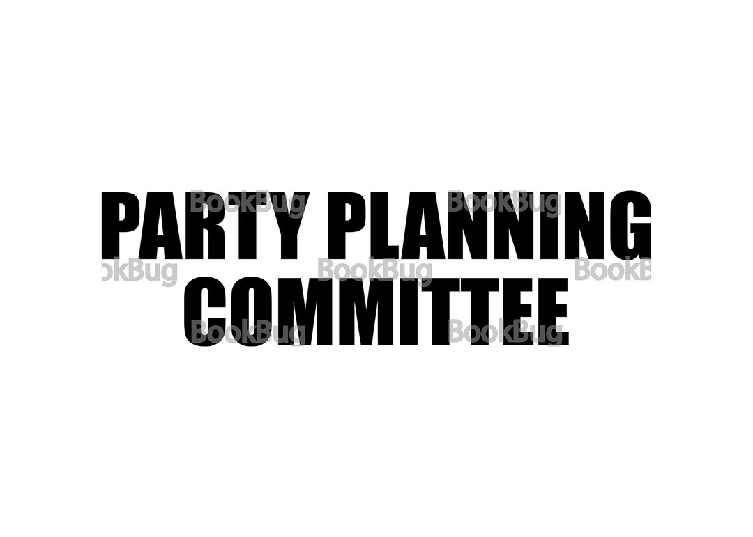 Party Planning Committee Vector Art Set Cutting Scheme Eps Etsy