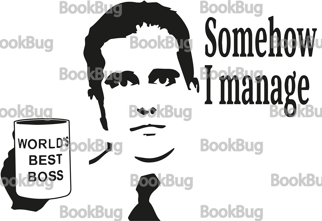 Michael Scott Somehow I Manage Clipart The Office Vector Art Etsy