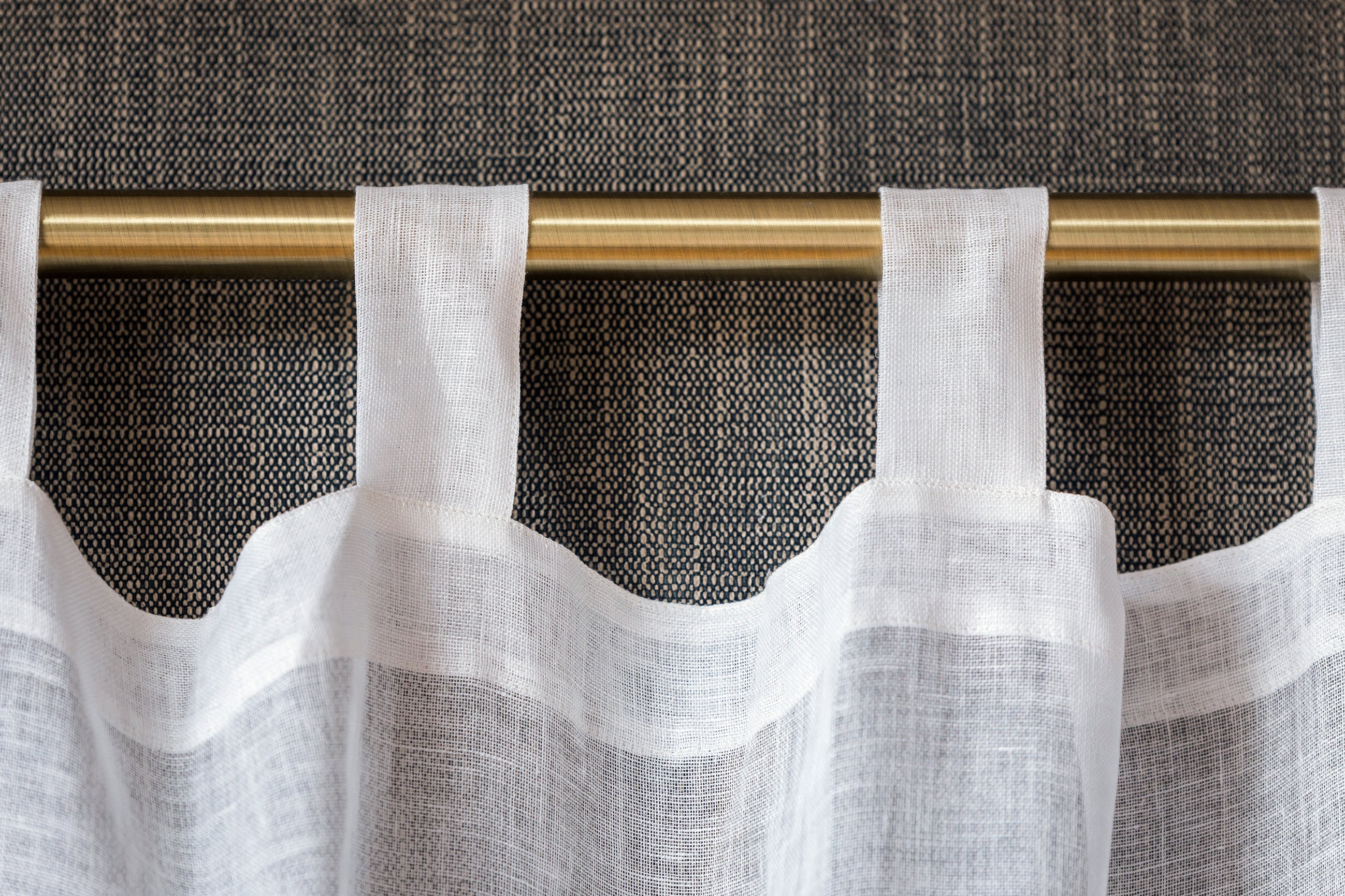 Natural Linen Day Curtains Washed Linen Drapes Linen Window Etsy