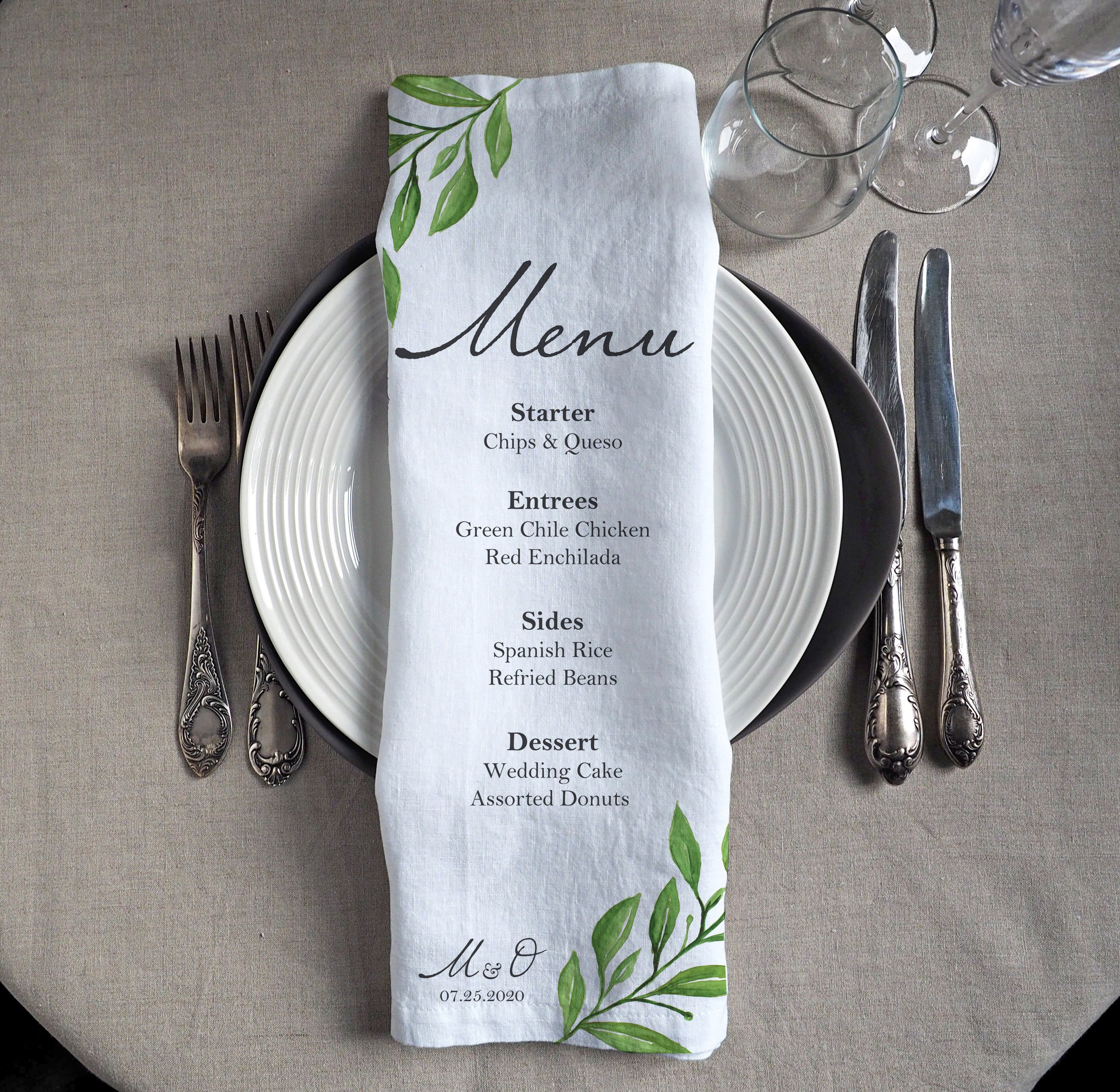 What To Print On Napkins Personalized