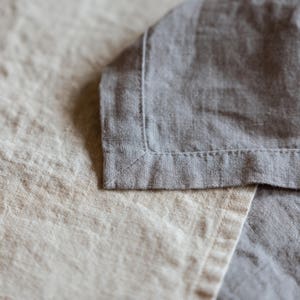 Natural Washed Linen Tablecloth, Stonewashed Softened Linen Tablecloth, Rectangle Tablecloth, Farmhouse Tablecloth Rustic image 4