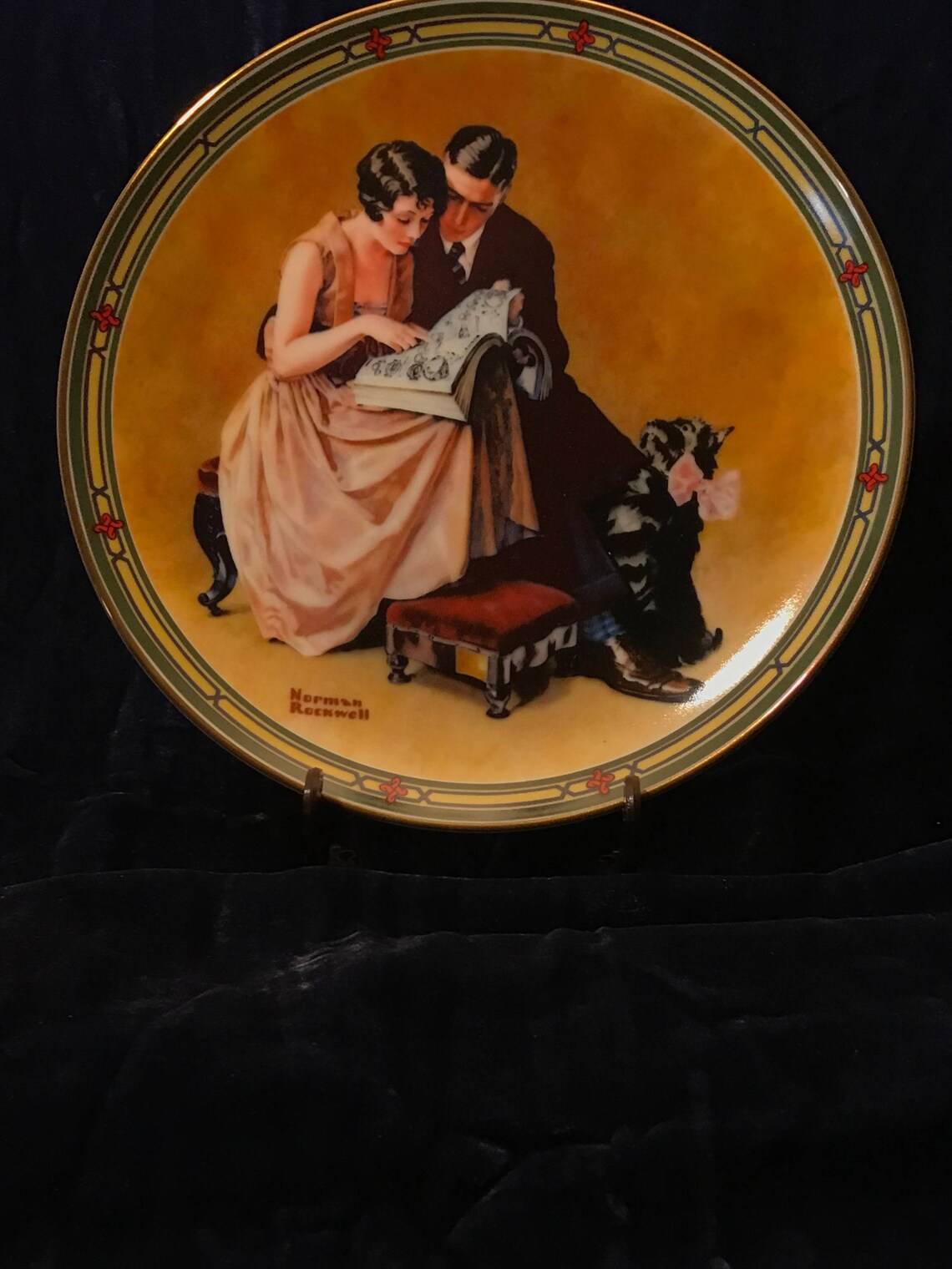 1985 Knowles Collector Plate a Couple's Etsy
