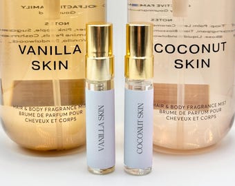 5ML SAMPLE SIZE Skin Duo PLR fragrance mist set