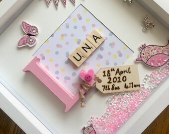 baby girl box frame ideas