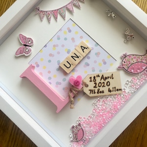 baby girl box frame ideas
