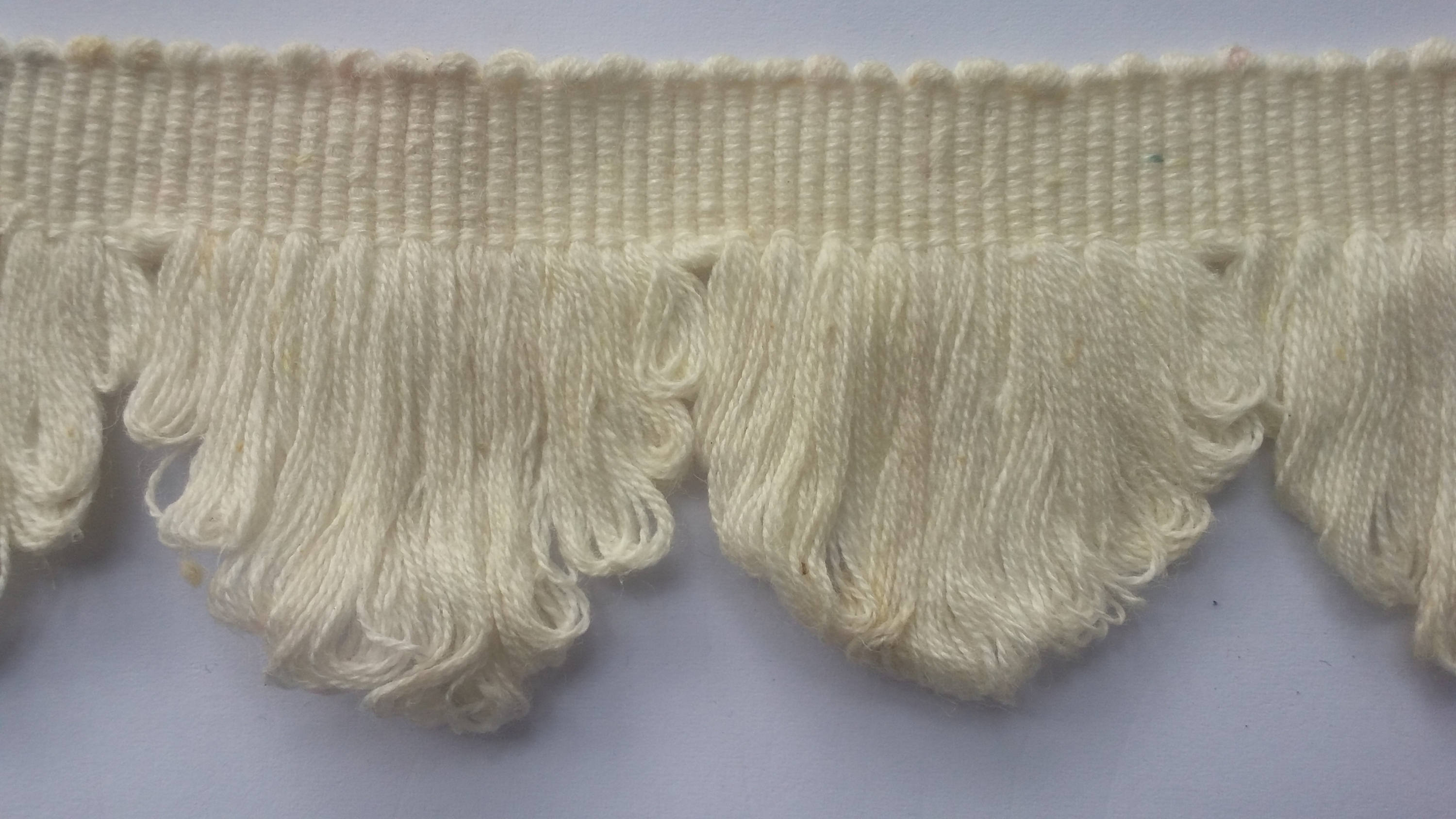 Cotton fan edge trims ivory. Etsy