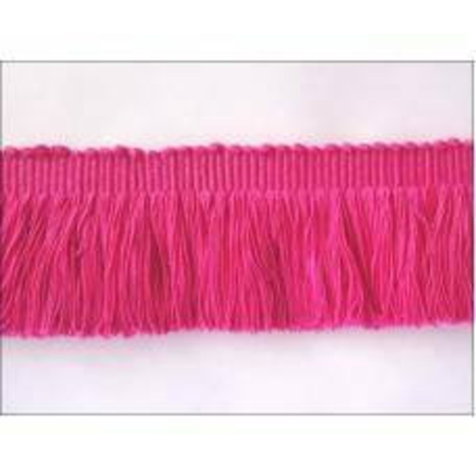 Cotton brush fringe dark pink Etsy