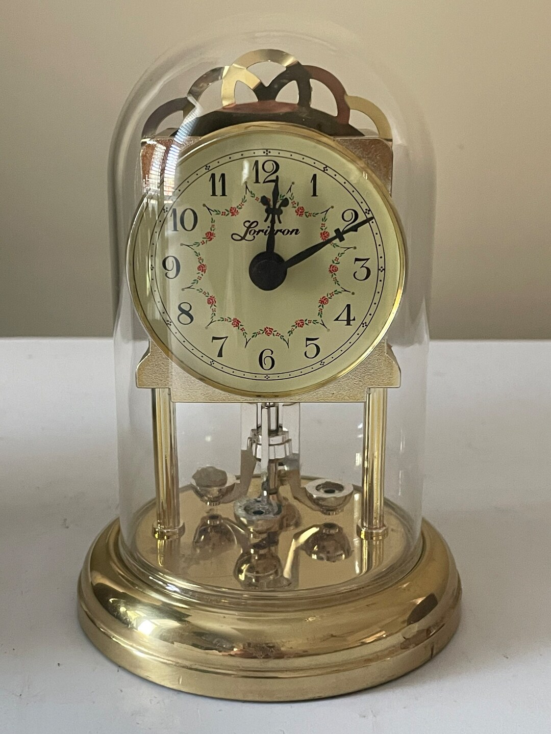 Loricron Glass Dome Quartz Anniversary 6 Clock Made in Germany Etsy