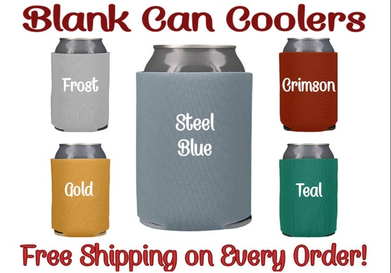 100 NEON Collapsable Can Coozies Blank Lot NEW Screen print Birthday