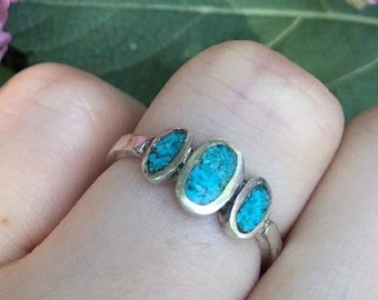 Turquoise jewelry ,925,Hand made, Turquoise Stone Ring, Boho ,Turquoise statement ring, Sterling silver ring, birthstone jewelry