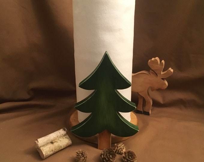 Paper Towel Holder Holder Pine Tree Etsy