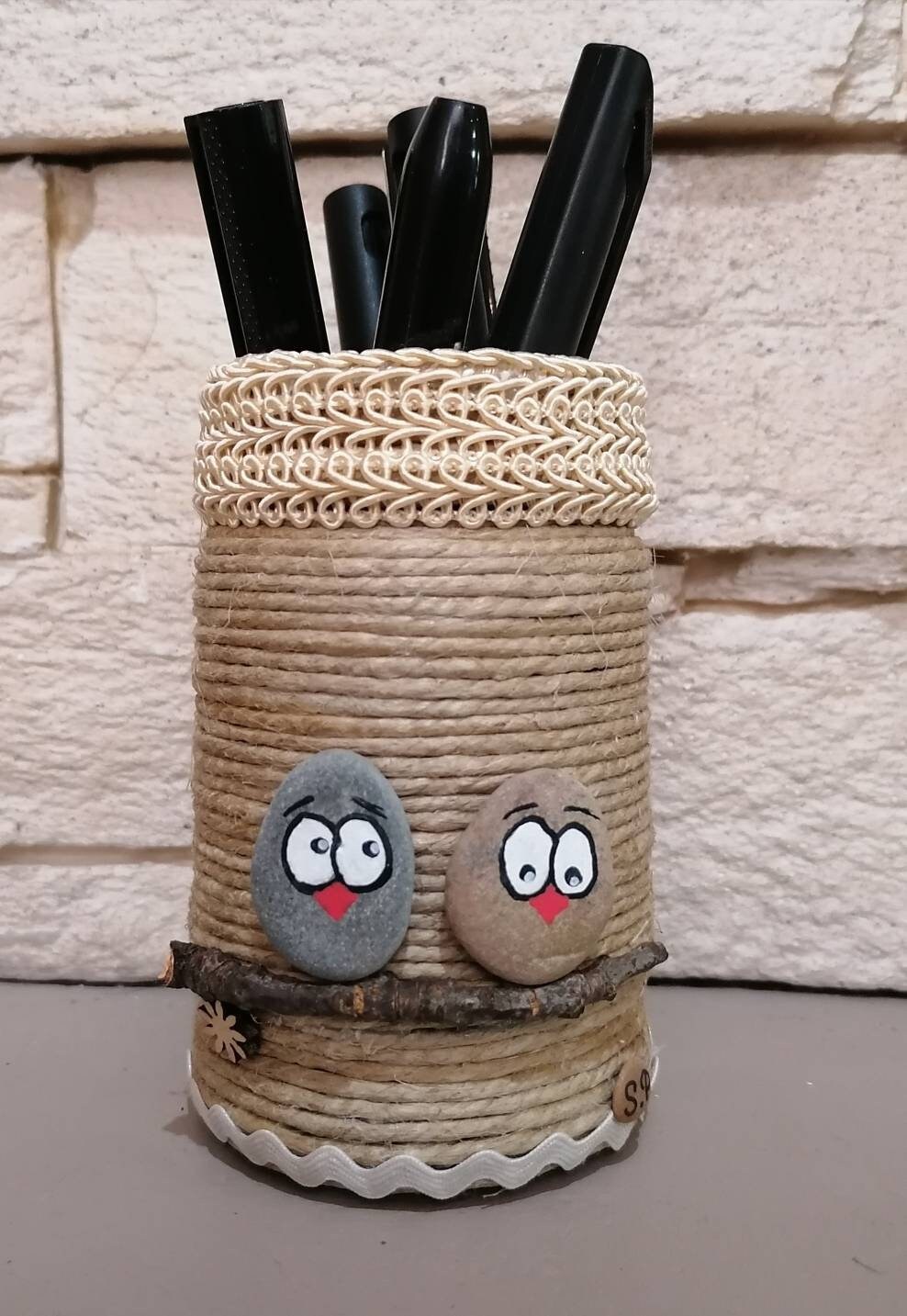 Pot à Pinceaux, Stylos ou Autres Les Chouettes Création Artisanale