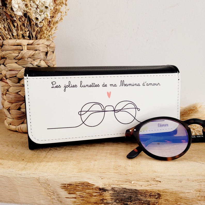 Etui à lunettes personnalisable/étui à lunettes mamie/étui à lunettes personnalisé/cadeau mamie/cadeau fête des grands mères/mamie image 8