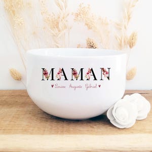 Gepersonaliseerde keramische kom voor mama/bloemenkom voor mama/aanpasbare kom voor mama/gepersonaliseerde kom voor Moederdag/Moederdagcadeau/mama