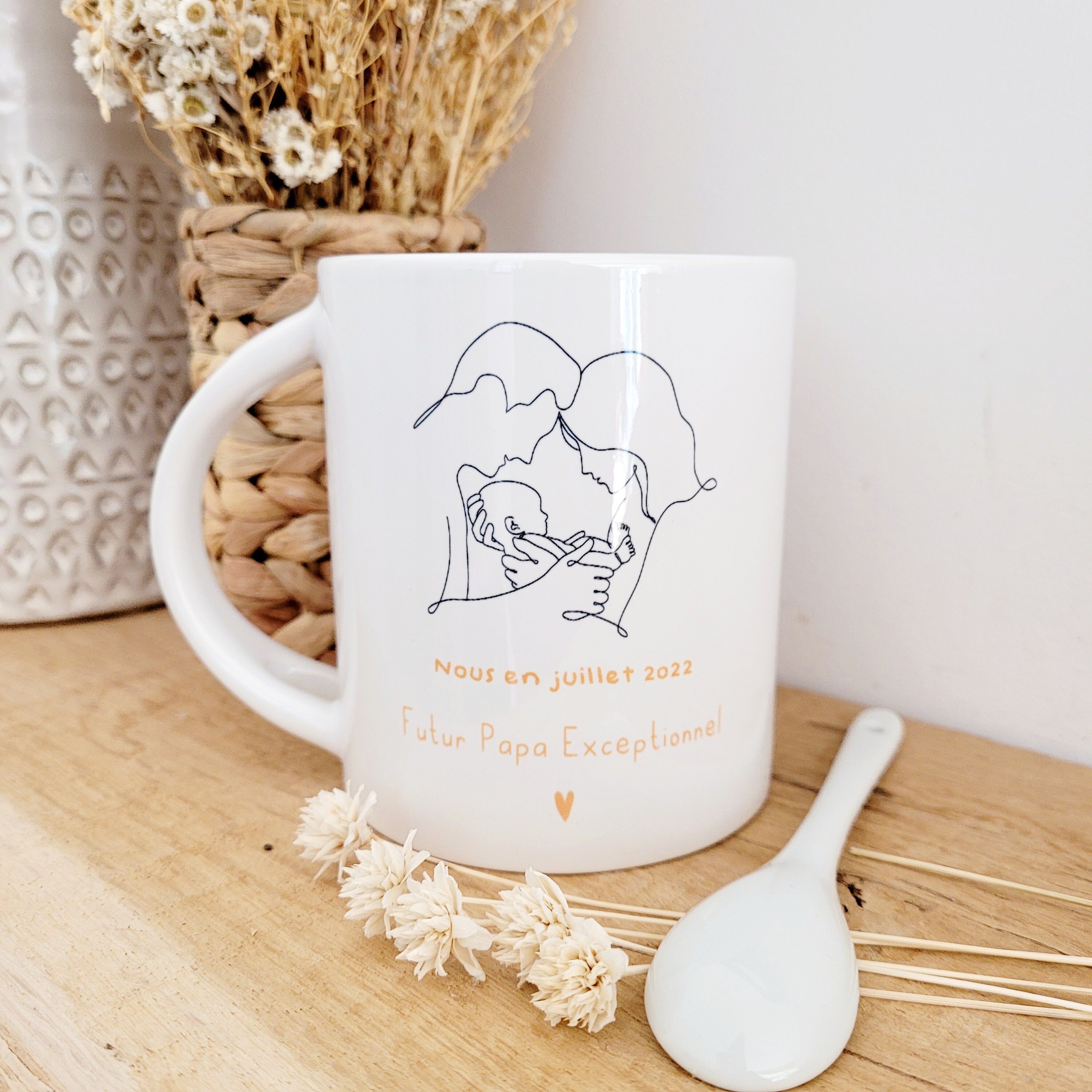 Mug Futur Papa/Tasse Futur Papa/Mug Annonce Grossesse/Mug Famille Personnalisable/Annonce Grossesse 