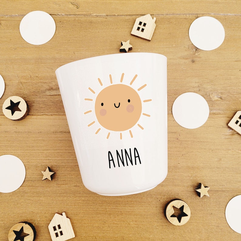 Personalized children's cup/children's plastic cup/personalized nursery cup/personalized nursery cup/personalized children's glass image 5