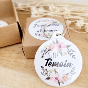 Porte-clés De Demande De Témoin Mariage - Gravure "Veux-tu être Ma Témoin ?", Cadeau Pour Sœur Ou Amie