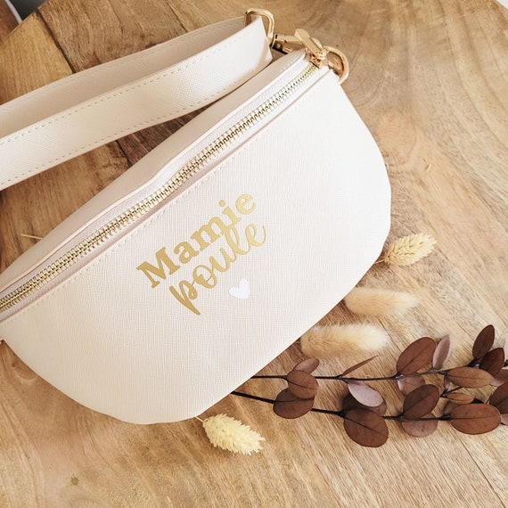 Personalized Fanny Pack mom Fanny Pack granny Fanny Pack ecru and Gold Fanny Pack crossbody Fanny Pack mother s Day grandmother s Day Etsy Ireland