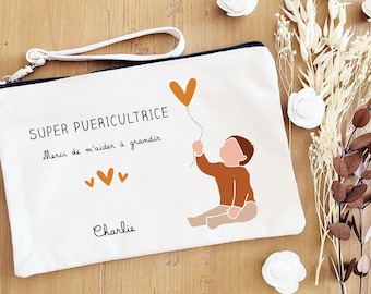 Trousse Super Puéricultrice/trousse super nounou/trousse super tata/cadeau nounou/remerciement puéricultrice/cadeau pour personnel crèche