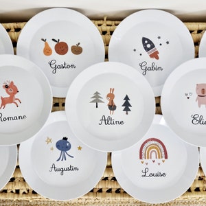 Child polymer plate / child plastic plate / child personalized plate / personalized name plate / baby plate / child dishes