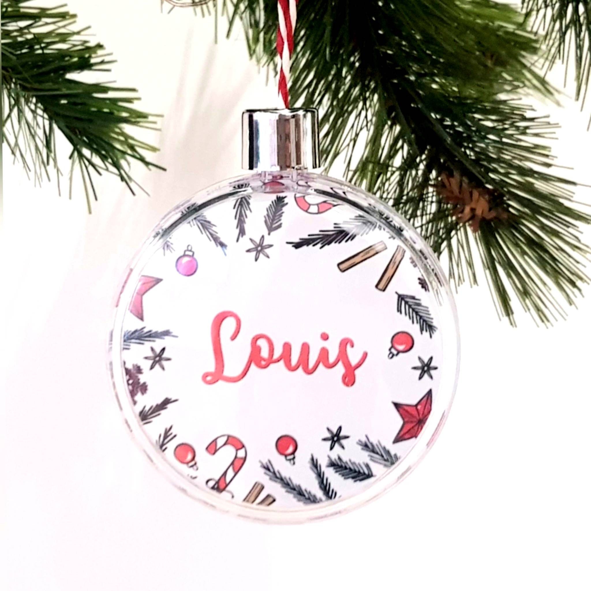 Boule de Noel Personnalisable/Boule Personnalise/Boule Personnalise Prenom/Boule Prenom