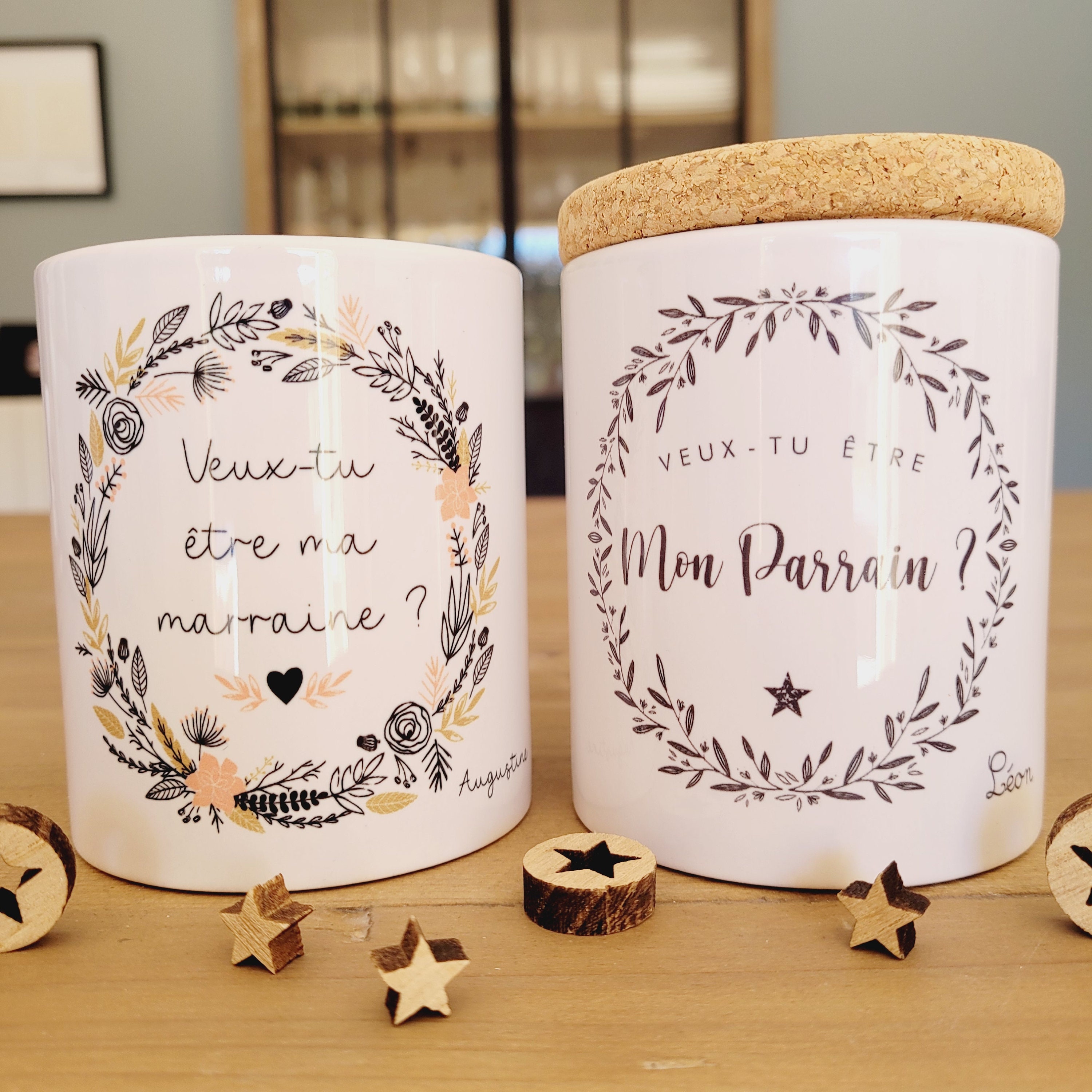 Cadeau Demande Parrain Marraine/ Bougie Demande Marraine/Demande Originale Parrain Marraine/ Parrain