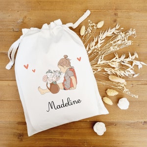 Children's storage pouch/personalized children's pouch/personalized storage bag/personalized children's bag/children's spare bag/Madeline