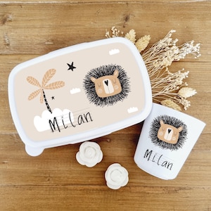 Boite à gouter et gobelet personnalisé enfant /boite à gouter école /gobelet enfant personnalisé/gobelet maternelle/boite à gouter prénom
