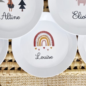 Assiette polymère enfant/assiette plastique enfant/assiette personnalisée enfant/assiette prénom personnalisé/assiette bébé/vaisselle enfant imagem 10