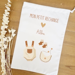 Pochon rangement enfant/pochon enfant personnalisé/pochon pour tenue rechange/sac tenue de rechange/pochon petit change/sac pour rechange