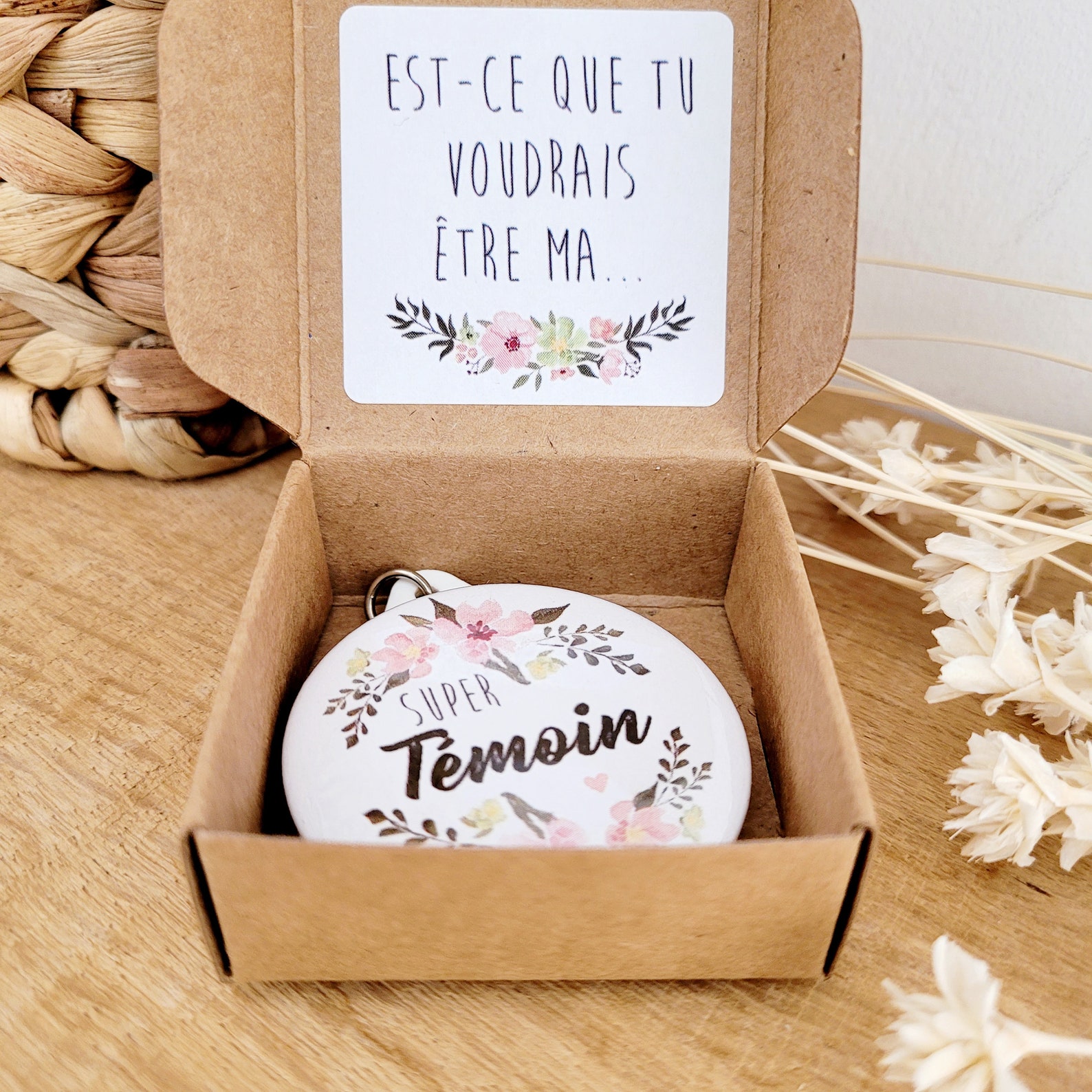 Porte-clés Demande Témoin De Mariage : « Veux-tu être Mon Témoin ? » – Idée Originale Cadeau Fiançailles – Carte Annonce Témoin Homme – Surprise Romantique