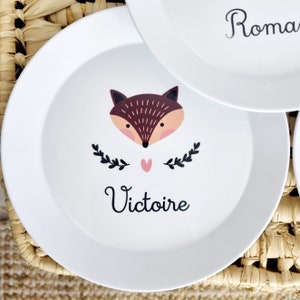 Assiette polymère enfant/assiette plastique enfant/assiette personnalisée enfant/assiette prénom personnalisé/assiette bébé/vaisselle enfant image 4