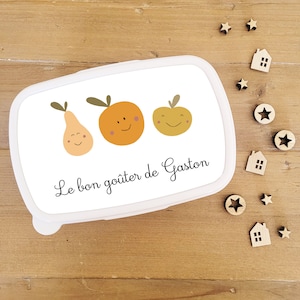 Boite à gouter personnalisée/boite à gouter maternelle/boite à gouter enfant/boite à gouter prénom/boite gouter école/goûter école/gaston
