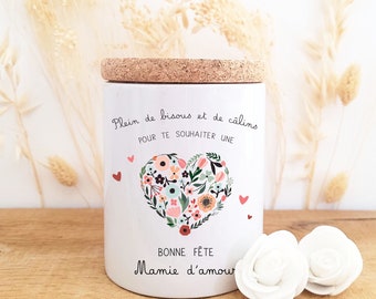 Ceramic pot personalized grandma candle/customizable grandma candle/grandmother's day candle/grandma candle/grandma gift/grandmother's day