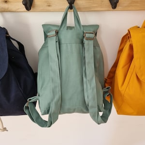 Kindergarten backpack/child backpack/first name backpack/organic cotton backpack/mini color backpack/nursery backpack/customizable backpack image 5