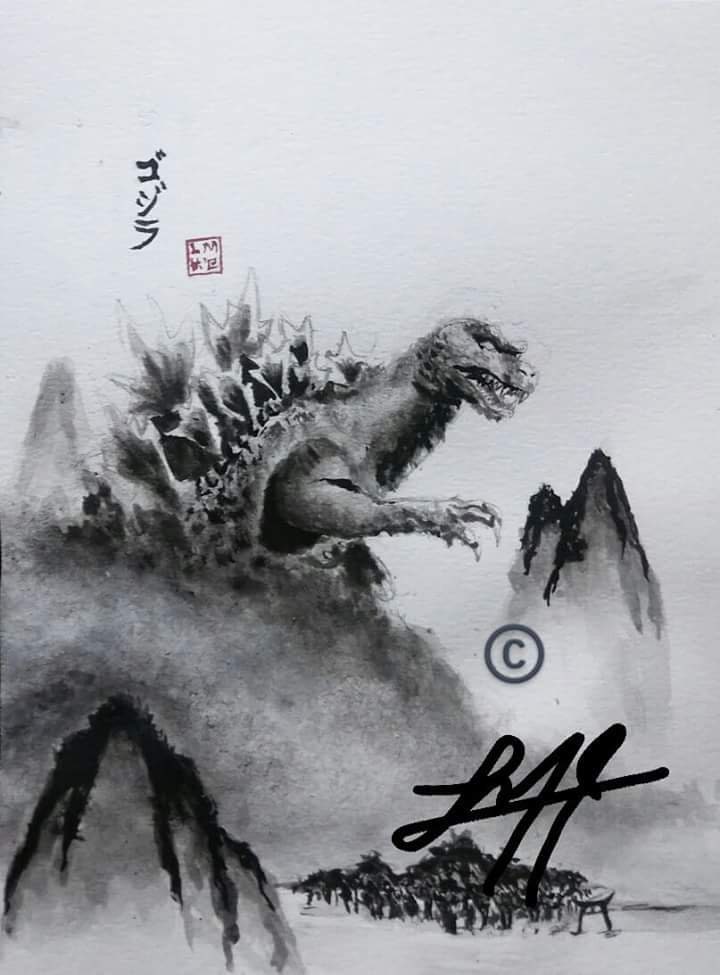 GMK Godzilla Peeker Sticker