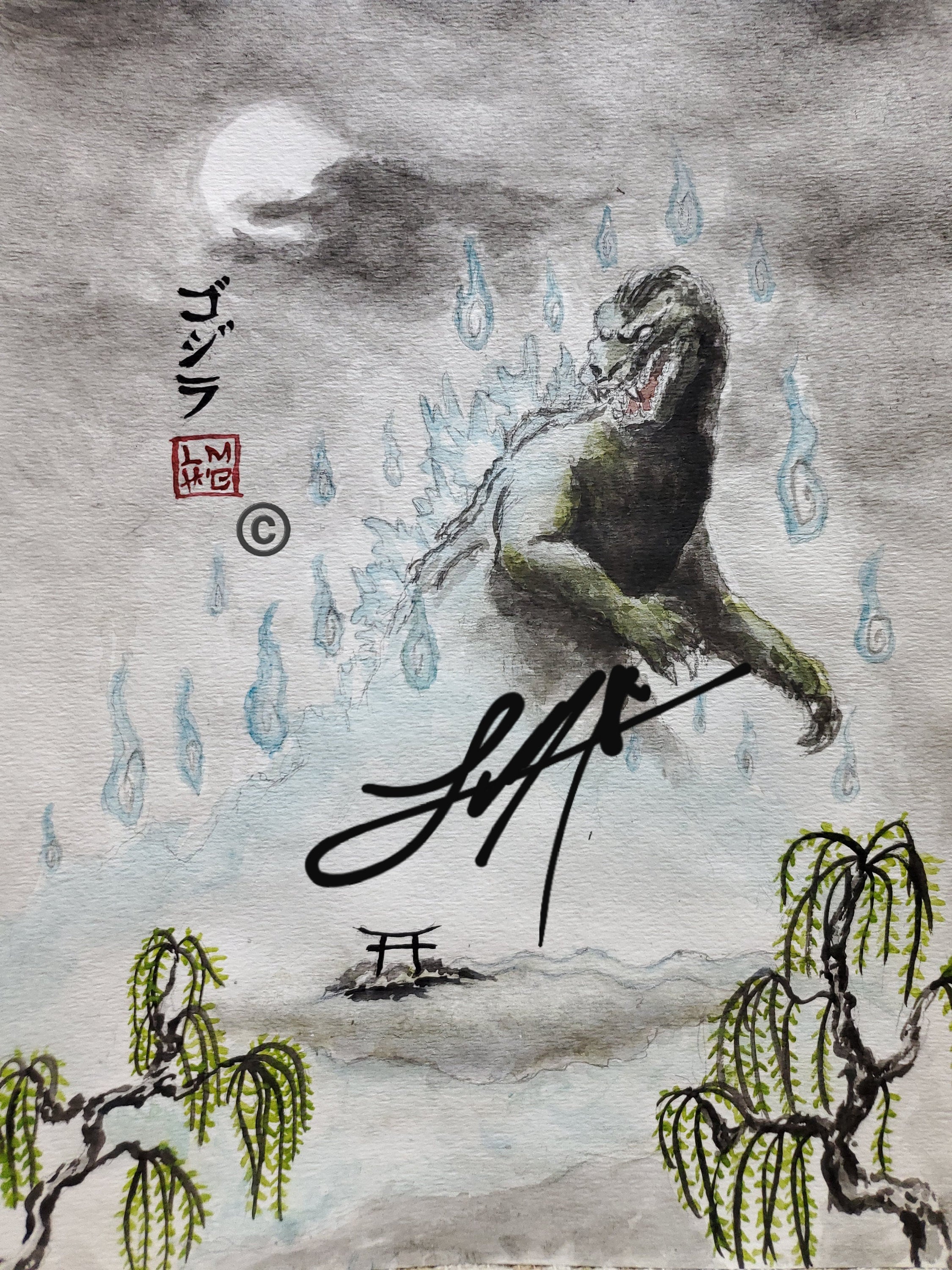Hitodama-Goji prints