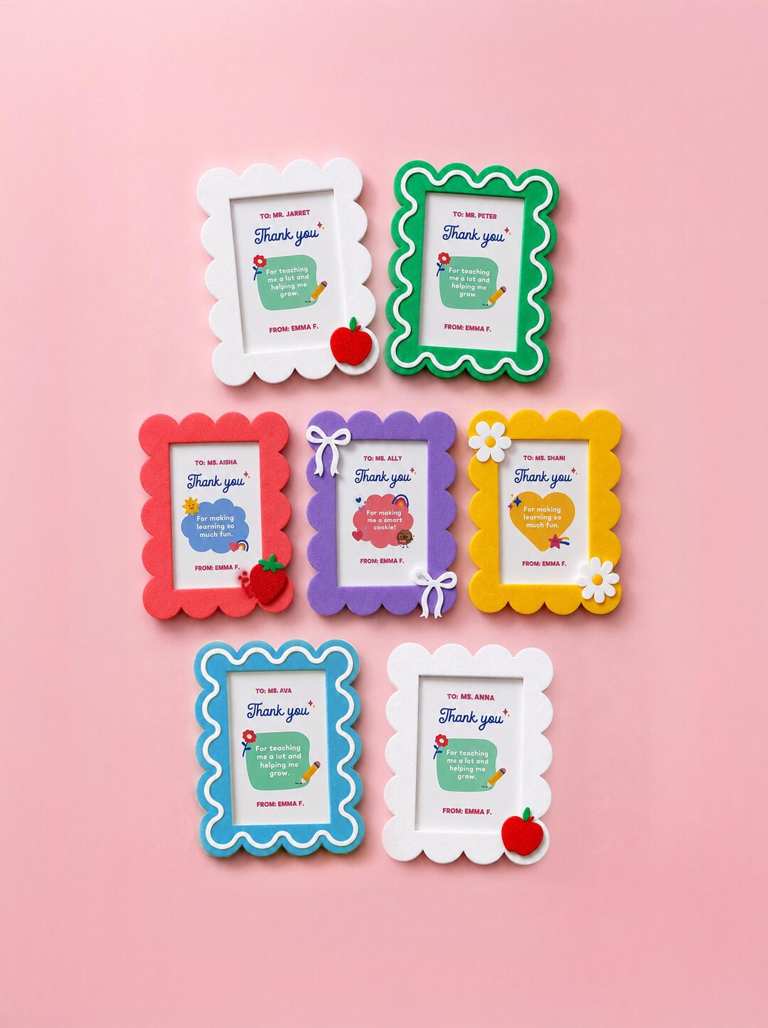 Personalized Magnetic Photo Frame | Custom 3D Printed Fridge Magnet ...