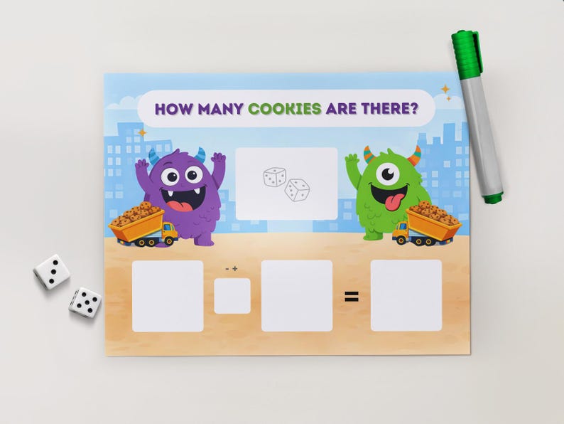 Monster Math Comparison Worksheet Printable | Preschool Kindergarten ...
