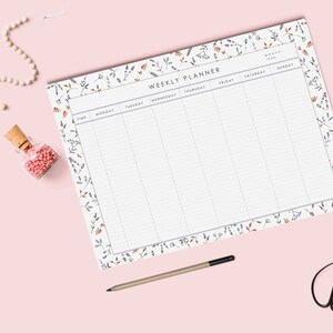 Weekly planner printable Desk Planner Weekly Planner Pdf | Etsy