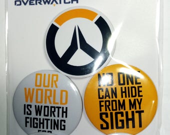 Overwatch-speldenset, koelkastmagneten, Overwatch-badges, speldknoppen