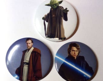 Star Wars Jedi pin set, Star Wars badges, knoppen