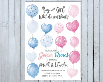 Gender Reveal Party Etsy Gender Reveal Party Etsy