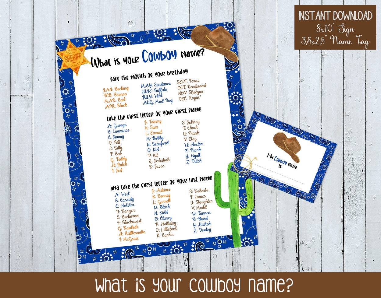 What Cowgirl Name - Etsy
